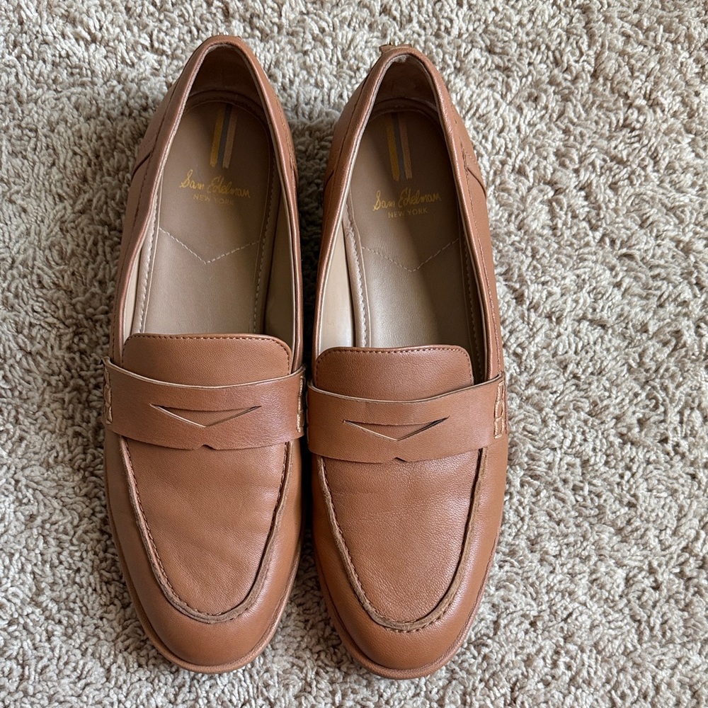 Sam Edelman Women's Brown Leather Loafers